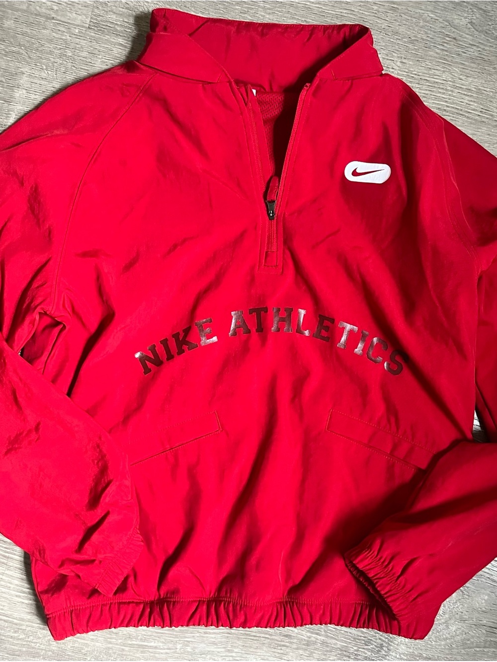 Kids Nike Athletics Red Repel Pullover